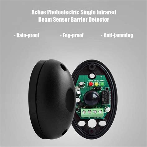 Eklektik DC12-24V Active Photoelectric Single Infrared Beam Sensor ...