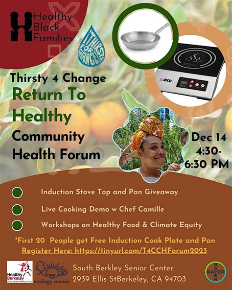 Thirsty 4 Change - Return to Healthy Community Forum, South Berkeley ...