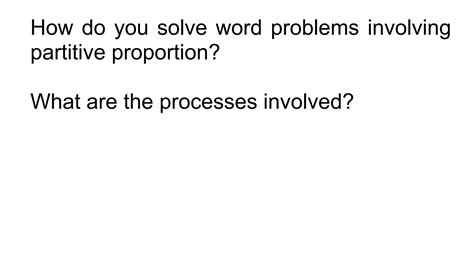 Image result for How to Solve Partitive Proportion