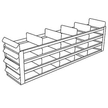 Cole-Parmer Upright Freezer Sliding Tray Eco-Rack for Standard 2" Boxes ...