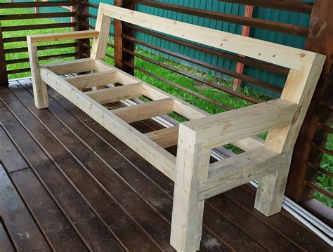 Самодельные скамейки со спинками для дачи из дерева 58 фото Mebel ...