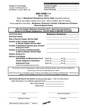 Fillable Online mooseintl MSC FORM 114 - Moose International ...