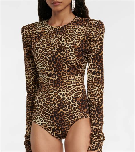 Alexandre Vauthier - Leopard-print stretch bodysuit Alexandre Vauthier