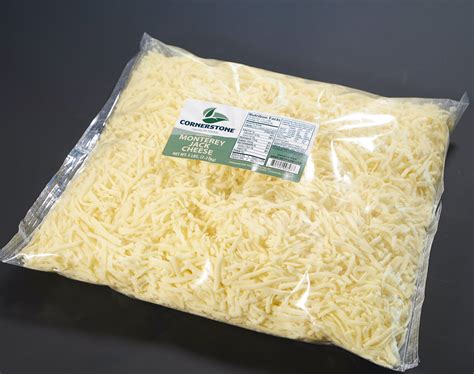 Shredded Monterey Jack Cheese FTHR | Dairy – Cornerstone Premium Foods