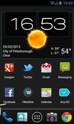 Rezultat imagine pentru Android Clock Weather Widget