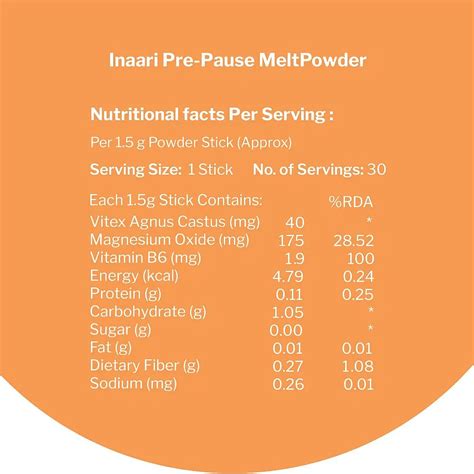Inaari PrePause Powder - 30 Sticks Menopause Supplement | Helps Restore Menstrual Regularity ...