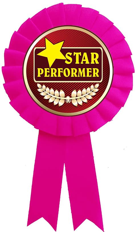 Buy LTM Star Performer Ribbon Badge Along with Safety Pin Diameter ...