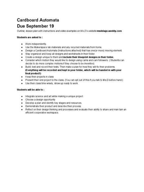 Image result for Automata Lesson Plan