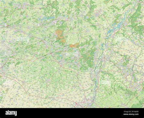 Limburg, province of Belgium. Open Street Map Stock Photo - Alamy