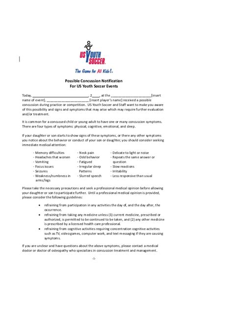 Fillable Online Head Injury Notification Form - Beachside Impact Fax ...