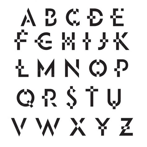 Pixel-Alphabet | Kostenlose Vektor