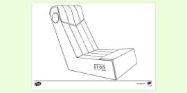 Chair Tricep Dips Colouring | Colouring Sheets - Twinkl