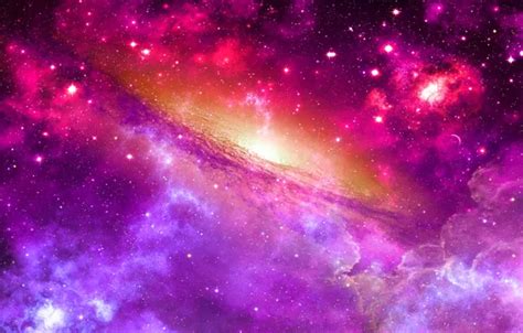 Wallpaper space, stars, light, nebula, the universe for mobile and ...