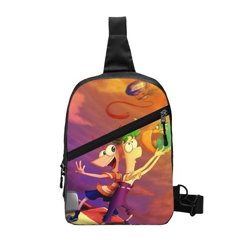 Phineas And Ferb Sling Crossbody Backpack Shoulder Bag Chest Bag ...