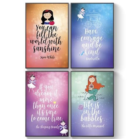 Buy Inspirational s - Fairy Tale Advice - Girl Bedroom Decor - Princess ...