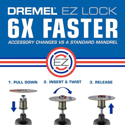 Buy Dremel EZ476 1 1/2-Inch EZ Lock Rotary Tool Cut-Off Wheels For ...