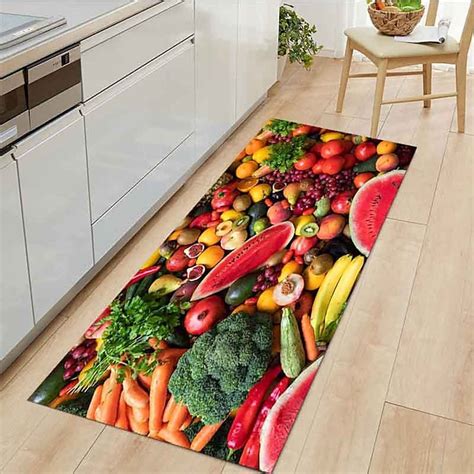 Fruits Kitchen Mat Non-Slip Oil Proof Floor Mat Rug Indoor Outdoor Mat ...