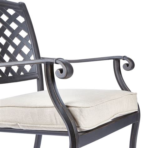 allen + roth Queensbury Set of 4 Stackable Antique Aluminum Frame ...