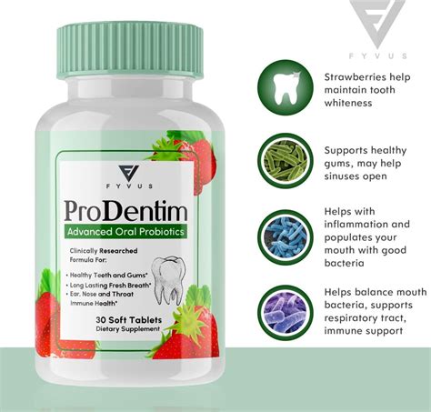 Prodentim Chewable Tablets for Gums and Teeth Oral Probiotics Mouth Ba ...