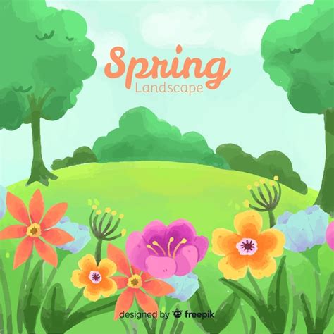 Image result for Colorful Spring Landscape