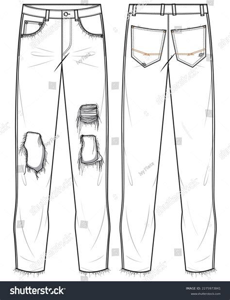 How To Draw A Ripped Jeans