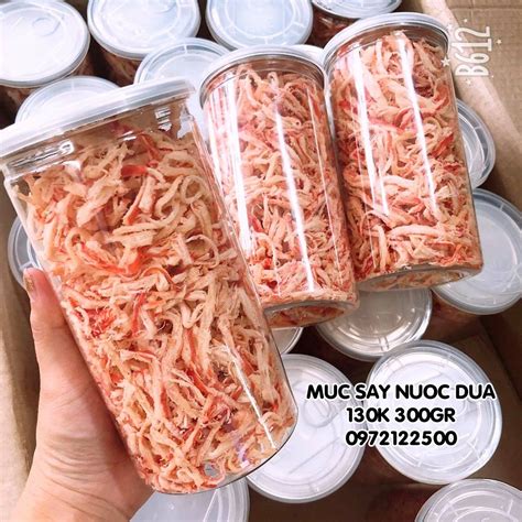 mực sấy nước dừa | Ăn Vặt Chị Mập