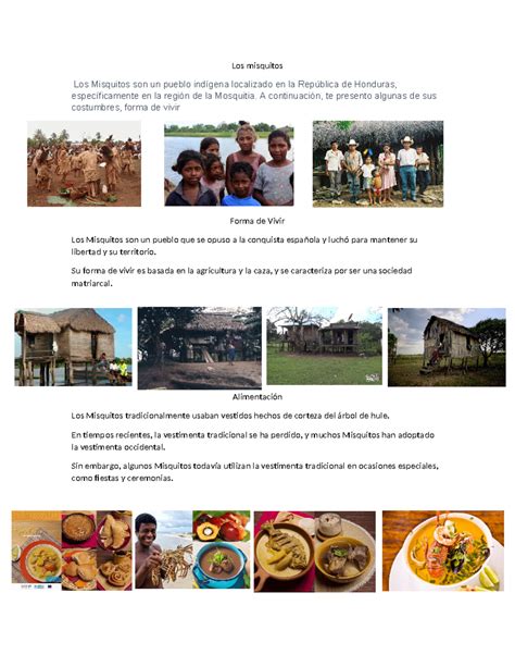 Los Misquitos: Costumbres y Forma de Vida en Honduras - Studocu