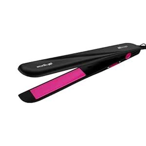 Ikonic Go Straight Hair Straightener, Black & Pink | Floating & Ceramic ...