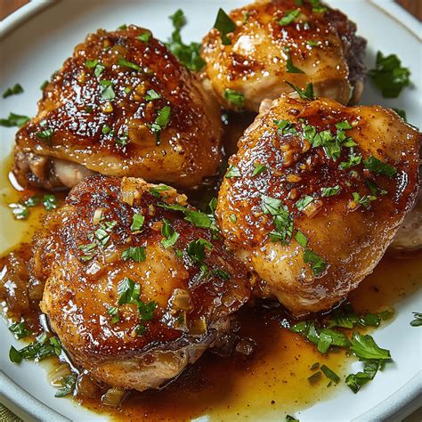 Easy Garlic-Brown Sugar Chicken Thighs Recipe | Delectable Meal