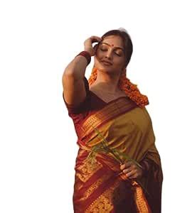 Swara Craft Women's Banarasi Style Pure Kanjivaram Silk Jacquard ...