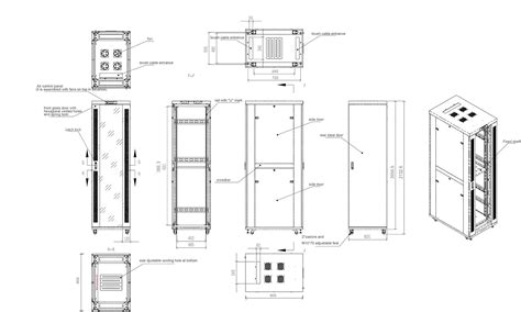 Buy Server Rack - Locking Cabinet - Network Rack Cabinet Enclosure ...