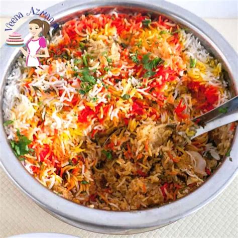 Easy Indian Chicken Biryani Recipe - Veena Azmanov