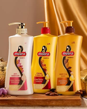 Meera Strong and Healthy Shampoo, With Goodness Of Kunkudukai and Badam ...