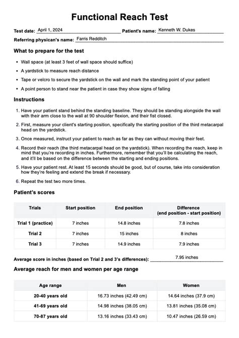 Image result for Functional Reach Test Explained