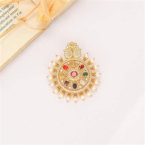 Gold Plated Navaratna Jewellery Online | 92.5 Gold Plated Silver ...