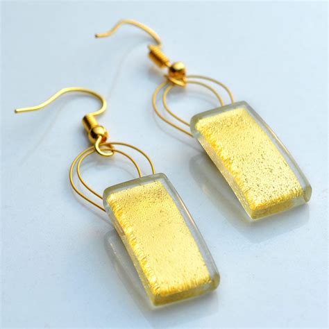 Buy Rectangular Hanging Earrings | Auroville.com – Auroville Online Store