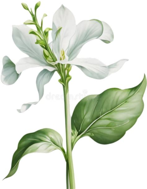 Water Spinach Flowers Bloom, White or Purple. Stock Image ...