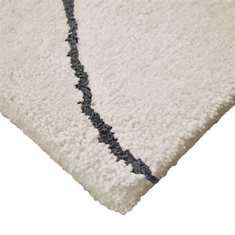 Crosby St. Ivory Geometric Shag Area Rug, 8x10 | At Home