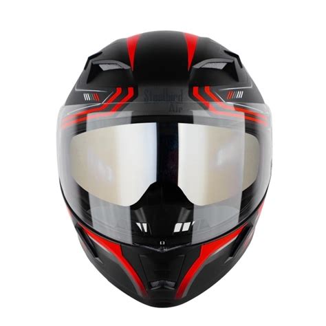 SBA-21 Ultimate Race Matte Black with Red (with Inner Sun Shield)