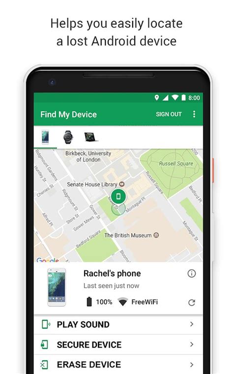 Image result for google find my device