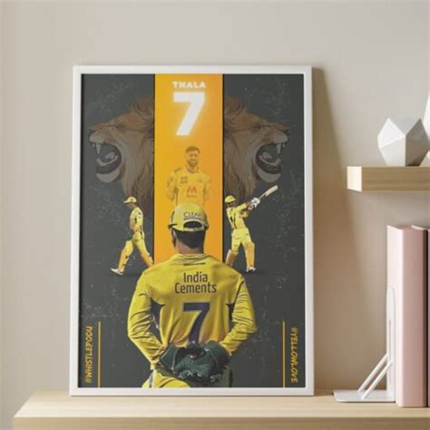Dhoni 7 Mastery Wall Art Poster - Vignette Store