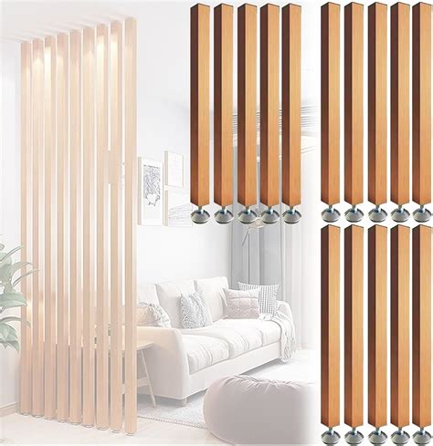 Amazon.com - Room Divider Floor To Ceiling Wood Columns - Height ...