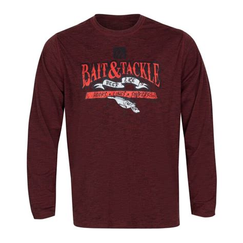 FINTECH Men's Red Knit Long Sleeve Graphic T-shirt (Small) FMLUVCPG38 ...