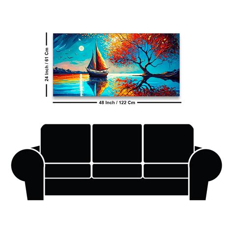 Amazing Scenery of Night View Canvas Wall Painting – Decor Mantra