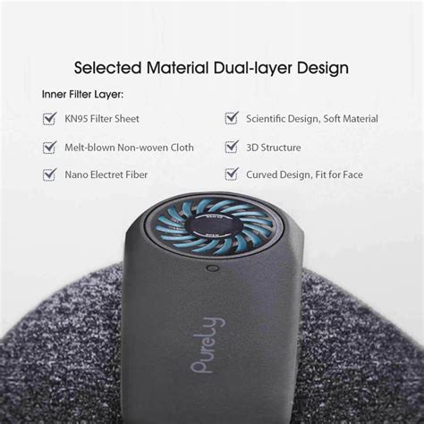 Xiaomi Purily KN95 Anti-haze Air Sport Mask With Breathable Fan Mask Xiaomi