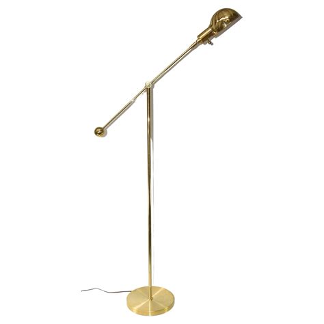 Brass Chapman Cantilever Floor Lamp 1979 For Sale at 1stDibs