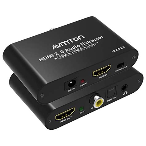 Buy HDMI Audio Extractor,AVMTON HDMI Audio Converter Splitter ,HDMI to ...