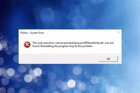 Image result for Mfreadwrite.dll Error