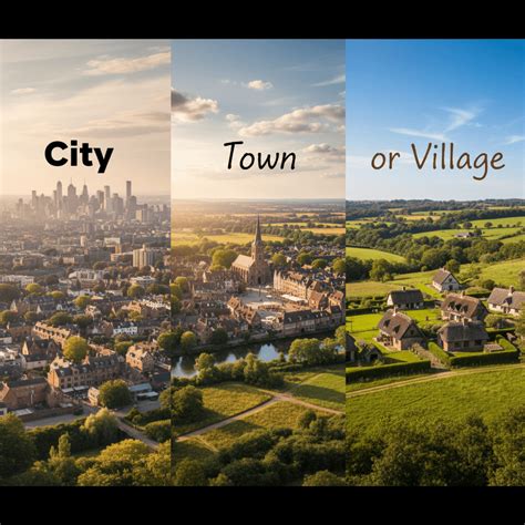 City Vs Town Vs Village: What’s the Difference? | Humanizey