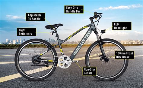 Hero Lectro Single Speed Clix-I 26T Rear Suspension Electric Bicycles ...